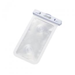 ELECOM P-WPSB04WH スマートフォン用防水ケース/IPX8/吸盤付属/お風呂用/ホワイト