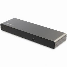 StarTech.com TB3DK2DHV Thunderbolt 3ドッキングステーション デュアル4K/60Hzモニタ対応 DP/HDMI/VGA出力 MacBook Pro/Windows対応 85W USB PD