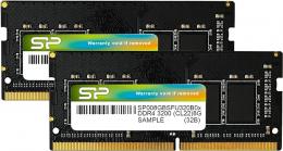 Silicon Power(シリコンパワー) SP016GBSFU320B22 メモリモジュール 260pin DDR4-3200 PC4-25600 CL22 1.2V Non-ECC SODIMM 8GB×2枚組