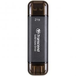 Transcend TS2TESD310C スティック型SSD USB 10Gbps 2TB ブラック