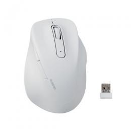 ELECOM M-XGXL30DBSKWH マウス/EX-G/2023年モデル/右手専用/XLサイズ/無線2.4GHz/5ボタン/抗菌仕様/静音設計/ホワイト