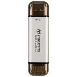 Transcend TS2TESD310S スティック型SSD USB 10Gbps 2TB シルバー