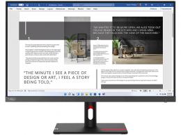 レノボ 63DFKAR4JP 27.0型ワイド液晶ディスプレイ/1920×1080/HDMI、アナログRGB/ブラック/なし/「3年保証」三辺狭額縁In-Plane Switching液晶モニター