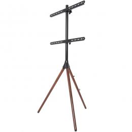 【法人様宛限定】JAPANNEXT JN-3265-TRIWOOD 最大65インチ対応、トライレッグ（三脚式）ディスプレイスタンド/2年保証