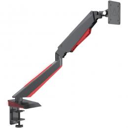 【法人様宛限定】JAPANNEXT JN-ARM-GE22V 液晶ディスプレイアーム ゲーミングモニター用 LED内蔵 ガス式 クランプ対応 15-34インチ対応 耐荷重8kg 4軸/2年保証