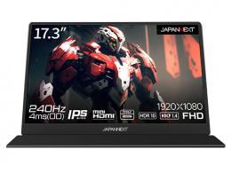 【法人様宛限定】JAPANNEXT JN-MD-173GT240FHDR ゲーミング液晶ディスプレイ/17.3型/1920×1080/miniHDMI×1、USB Type-C×2/ブラック/スピーカー：有/2年保証