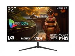 【法人様宛限定】JAPANNEXT JN-V32FLFHD 液晶ディスプレイ/32型/1920×1080/HDMI×1、VGA×1/ブラック/スピーカー：有