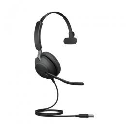 Jabra 24189-889-999 Jabra USBヘッドセット 片耳 UC認定「Jabra Evolve2 40 SE USB-A UC Mono」