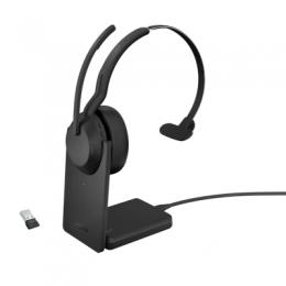 Jabra 25599-889-989 Jabra 無線ヘッドセット USB-A 片耳 UC認定 充電スタンド付「Jabra Evolve2 55 Link380a/390a UC Mono Stand」