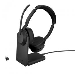 Jabra 25599-999-889 Jabra 無線ヘッドセット USB-C 両耳 MS認定 充電スタンド付「Jabra Evolve2 55 Link380c/390c MS Stereo Stand」