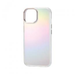 ELECOM PM-A23AHVCACR iPhone 15用ハイブリッドケース/&Me/オーロラ/ストラップシート付属/クリア