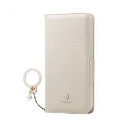 ELECOM PM-A23APLFJM2WH iPhone 15用レザーケース/手帳型/磁石付き/リング付き/&Me/ホワイト