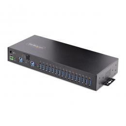 StarTech.com 5G16AINDS-USB-A-HUB USB3.0ハブ/16ポート(16xUSB-A)/産業用メタル筐体/DIN・壁面・ラックマウント
