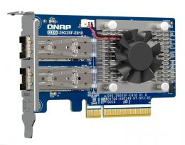 QNAP QXG-25G2SF 2ポート 25GbE SFP28 LANカード (QXG-25G2SF-E810、単体)