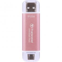 Transcend TS512GESD310P スティック型SSD USB 10Gbps 512GB ピンク