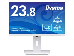iiyama XUB2492HSU-W5K 液晶ディスプレイ 23.8型/1920×1080/D-sub、HDMI、DisplayPort/ホワイト/スピーカー：あり/IPS方式/昇降/回転