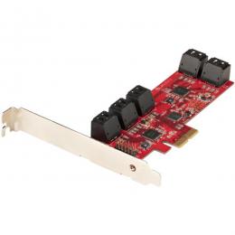 StarTech.com 10P6G-PCIE-SATA-CARD SATA 10ポート増設PCI Expressインターフェースカード/6Gbps/ロープロファイル & フルサイズPCI対応/SATAスタックコネクタ/RAIDなし ASM1062チップ搭載