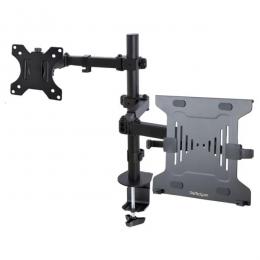 StarTech.com A2-LAPTOP-DESK-MOUNT モニターアーム/ノートパソコントレイ付/1画面/最大32インチディスプレイ/VESA対応/耐荷重：ノートPC4.5kg