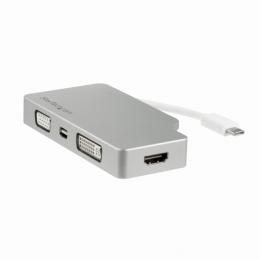 StarTech.com CDPVGDVHDMDP USB Type-C接続マルチディスプレイアダプタ 4K/30Hz対応 シルバー VGA/DVI/HDMI/mDP出力対応