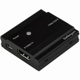 StarTech.com HDBOOST4K 4K対応HDMIリピーター(信号増幅器・イコライザー内蔵) HDMI延長器 4K/60Hzで最大10m 4K/30Hzで最大25m