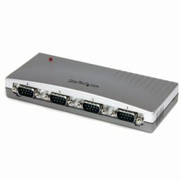 StarTech.com ICUSB2324 4ポート USB-RS232C変換ハブ USB2.0-シリアル (x 4) コンバータ/ 変換アダプタ USB A (オス)-D-Sub9ピン (オス)