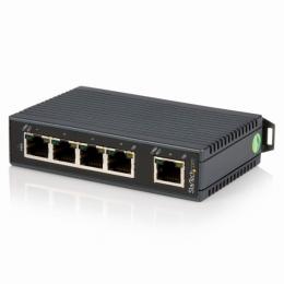 StarTech.com IES5102 5ポート産業用スイッチングハブDINレールに取付け可能LAN用ハブ10/100Mbps対応ネットワークハブ12-48VDCターミナルブロックEnergyEfficientEthernet(EEE)対応