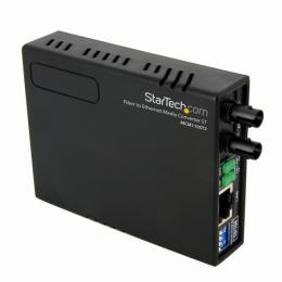 StarTech.com MCM110ST2 光メディアコンバータ イーサネット/Ethernet(10Base-T/100Base-TX) - 光ファイバ(100BASE-FX) マルチモード ST 2km RJ-45(メス) - 光ファイバ デュプレックスST(メス)