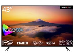 【法人様宛限定】JAPANNEXT JN-IPS43FHD-U 液晶ディスプレイ 43型/1920×1080/HDMI×3、USB×2/ブラック/スピーカー：有