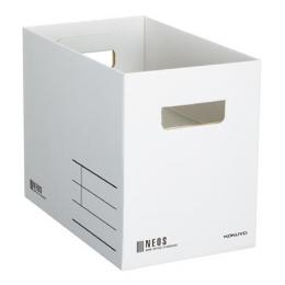 コクヨ A4-NEMB-W 収納ボックス＜NEOS＞（Mサイズ） ホワイト