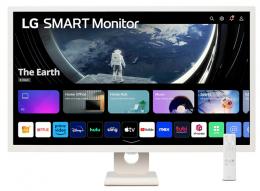 LG 32SR50F-W スマートモニター 31.5型/1920×1080/HDMI、USB/ホワイト/スピーカー：あり/WebOS23/スタンド型