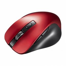 サンワサプライ MA-BB518R BluetoothブルーLEDマウス（5ボタン・レッド）