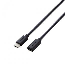 ELECOM MPA-ECC20BK USB2.0延長ケーブル/C-Cメスタイプ/USB Power Delivery対応/ノーマル/2.0m/ブラック