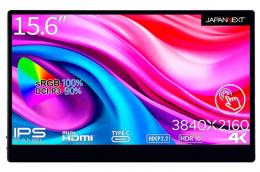 【法人様宛限定】JAPANNEXT JN-MD-IPS1563UHDR-T タッチパネル対応液晶ディスプレイ 15.6型/3840×2160/miniHDMI×1、USB Type-C×2/ブラック/スピーカー：有/2年保証