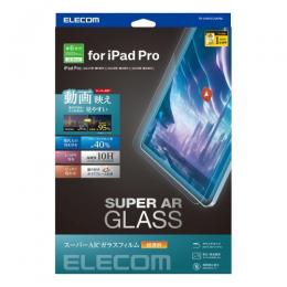 ELECOM TB-A23PLFLGARBL iPad Pro 12.9inch 第6/5/4/3世代用ガラスフィルム/動画映え/高透明/ブルーライトカット