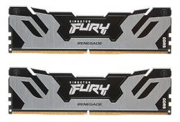 Kingston KF560C32RSK2-96 96GB DDR5 6000MT/s CL32 DIMM (Kit of 2) FURY Renegade Silver XMP