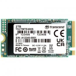 Transcend TS2TMTE400S 2TB PCIe SSD 400S M.2 2242 PCIe Gen3x4 NVMe 3D