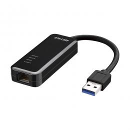 BUFFALO LUA5-U3-AGTE-BK Giga対応 Type-A USB3.2(Gen1)用LANアダプター ブラック