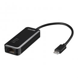 BUFFALO LUA5-U3-CGTE-BK Giga対応 Type-C USB3.2(Gen1)用LANアダプター ブラック