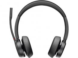 日本HP 76U50AA Poly Voyager 4320 USB-Cドングル付 両耳 ワイヤレスモデル ノイズキャンセリングマイク搭載