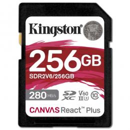 Kingston SDR2V6/256GB Canvas React Plus V60 SD メモリカード256GB