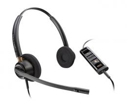 日本HP 783R2AA Poly EncorePro 525 USB-A+ USB-C 変換アダプタ付  両耳 有線モデル ノイズキャンセリングマイク搭載 Microsoft Teams認定モデル