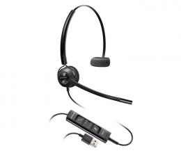 日本HP 783R4AA Poly EncorePro 545 USB-A+ USB-C 変換アダプタ付 片耳 有線モデル ノイズキャンセリングマイク搭載