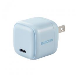 ELECOM MPA-ACCP7320BU AC充電器/スマホ・タブレット用/USB Power Delivery/20W/USB-C1ポート/ブルー