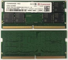 Transcend TS5600ASE-16G PC5-44800（DDR5-5600） SO-DIMM 16GB 1Rx8 2Gx8 CL46 1.1V