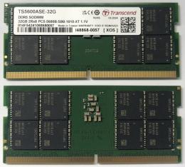 Transcend TS5600ASE-32G PC5-44800（DDR5-5600） SO-DIMM 32GB 2Rx8 2Gx8 CL46 1.1V