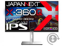 【法人様宛限定】JAPANNEXT JN-27IPS360WQHDR-HSP ゲーミング液晶ディスプレイ 27型/2560×1440/DP×1、HDMI×2、USB-C×1/ブラック/スピーカー有/2年保証
