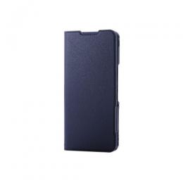 ELECOM PM-S241PLFUJNV AQUOS wish4 (SH-52E)用レザーケース/手帳型/UltraSlim/Flowers/薄型/超軽量/磁石付き/ネイビー