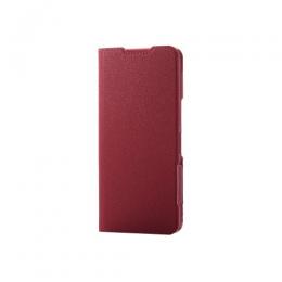 ELECOM PM-S241PLFUJPND AQUOS wish4 (SH-52E)用レザーケース/手帳型/UltraSlim/Flowers/薄型/磁石付き/ディープピンク