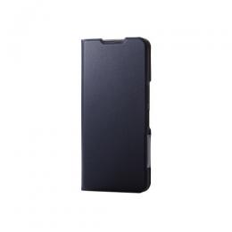ELECOM PM-S241PLFUNV AQUOS wish4 (SH-52E)用レザーケース/手帳型/UltraSlim/薄型/磁石付き/ネイビー