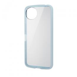 ELECOM PM-S241TSLFCBU AQUOS wish4 (SH-52E)用ハイブリッドケース/TOUGH SLIM LITE/フレームカラー/背面クリア/ストラップシート付属/ブルー